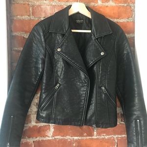 Topshop Faux Leather Jacket